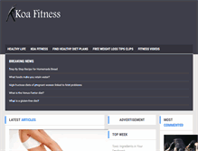 Tablet Screenshot of koafitness.com